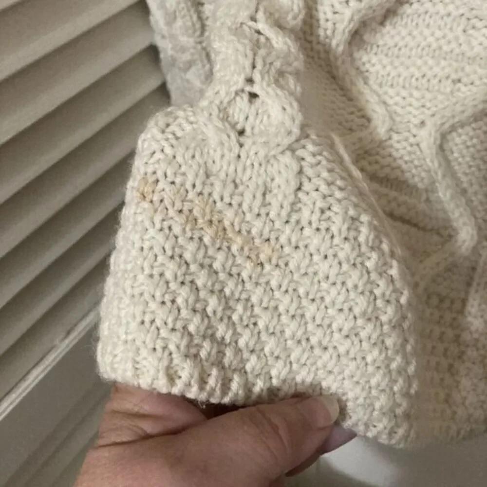 Inis Crafts Sweater Grandpacore Merino Wool‎ Ireland Cardigan Sz S Fisherman - Picture 5 of 7